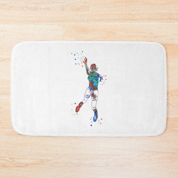 Item preview, Handball Player Girl Hits The Ball designed and sold by Rosaliartbook.