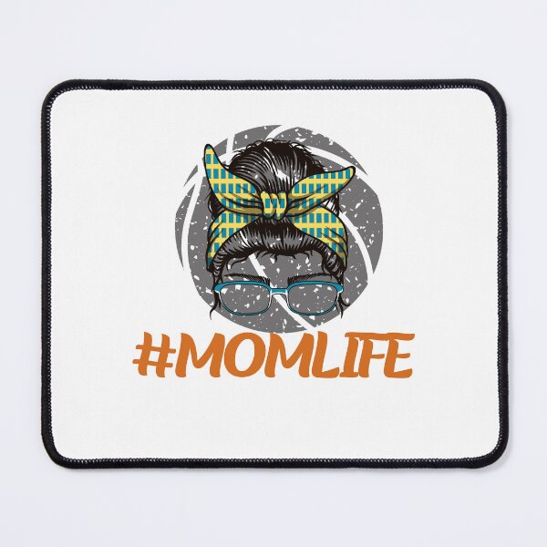 Item preview, messy bun basketball mom life designed and sold by Jemsruk.