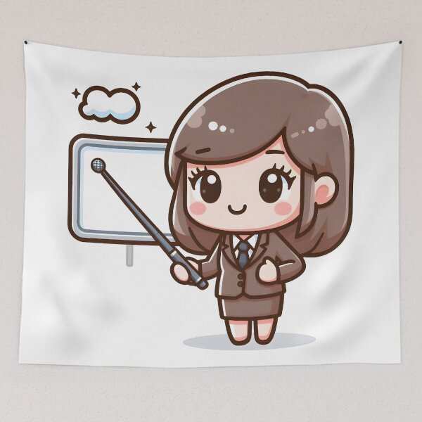 Item preview, Kawaii Journalist: A Pointer Stick designed and sold by CanvasCutie.