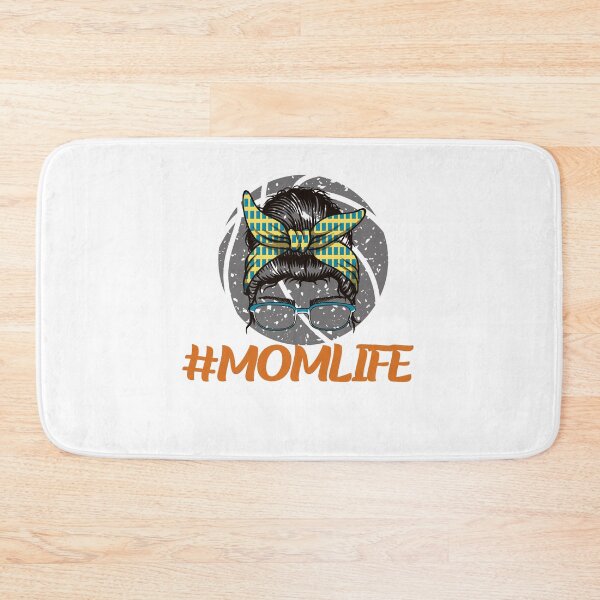 Item preview, messy bun basketball mom life designed and sold by Jemsruk.
