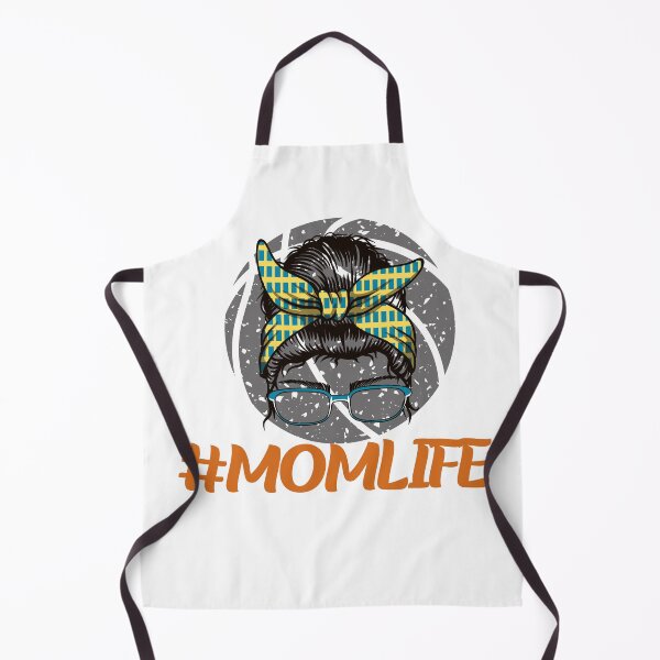 Item preview, messy bun basketball mom life designed and sold by Jemsruk.