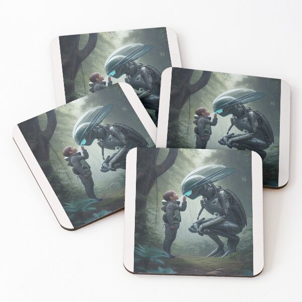 Item preview, first contact in Costa Rica between a cyborg and a human being designed and sold by Carlos Gudino.