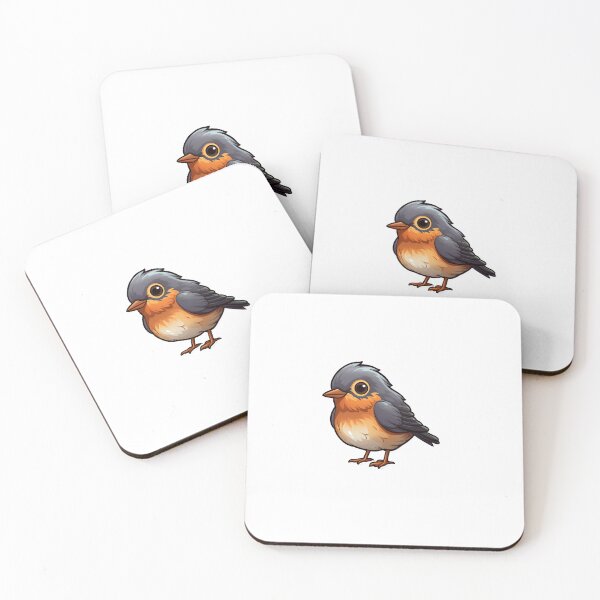 Item preview, American Robin Kawaii US Bird Inspired Art and Stickers designed and sold by CDC40.
