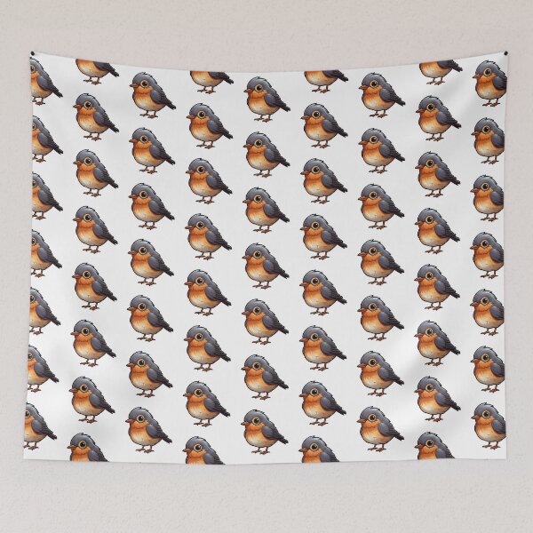 Item preview, American Robin Kawaii US Bird Inspired Art and Stickers designed and sold by CDC40.