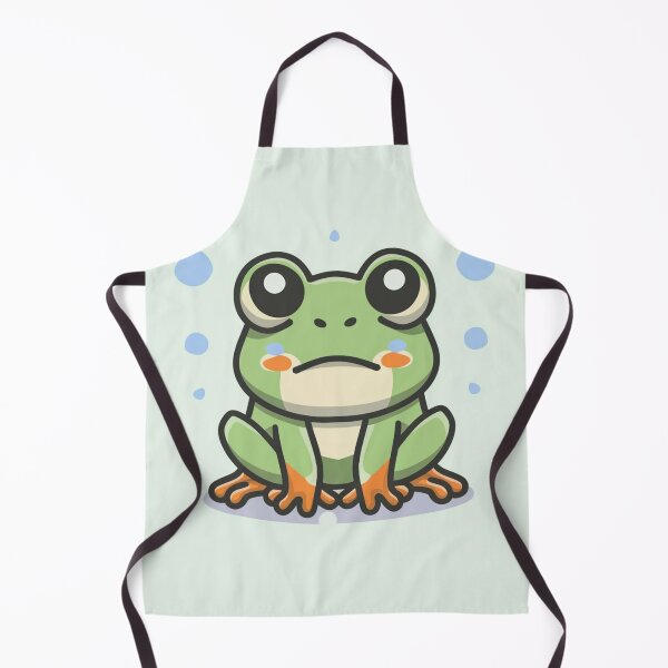 Item preview, Cute kawaii grumpy frog designed and sold by Trend-Beaver.