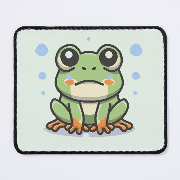 Item preview, Cute kawaii grumpy frog designed and sold by Trend-Beaver.