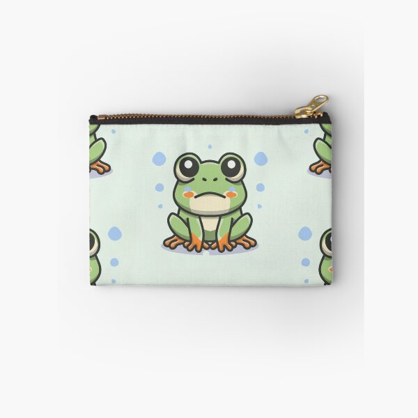 Item preview, Cute kawaii grumpy frog designed and sold by Trend-Beaver.