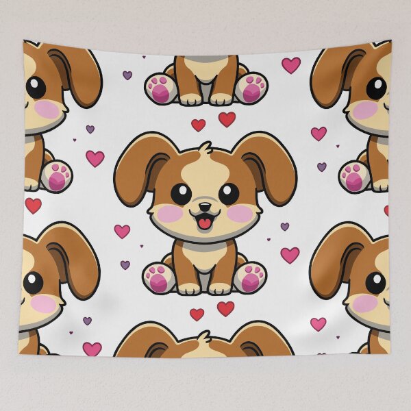 Item preview, Adorable puppy in love with hearts designed and sold by Grey House.