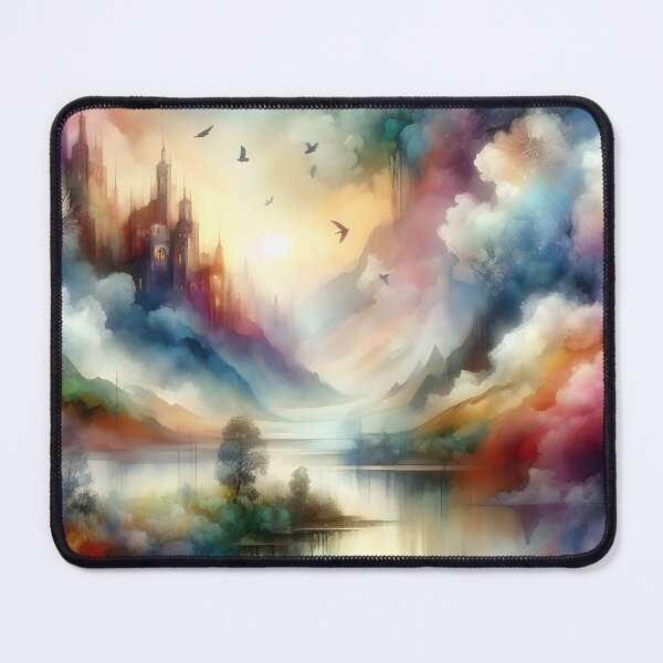Item preview, "Water-colored Fantasy Mood 8:Throw Pillow designed and sold by LLdreams.