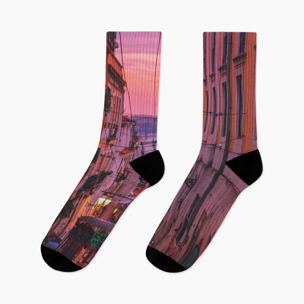 Item preview, Vibrant Street in Lisbon Portugal Europe designed and sold by ShopJoel.
