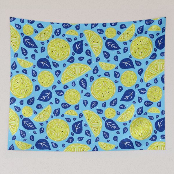 Item preview, Limones - Patrón de cítricos (repetido) designed and sold by Nathifa Simon.
