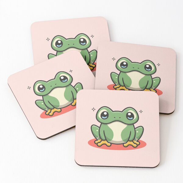 Item preview, Cute kawaii grumpy frog designed and sold by Trend-Beaver.
