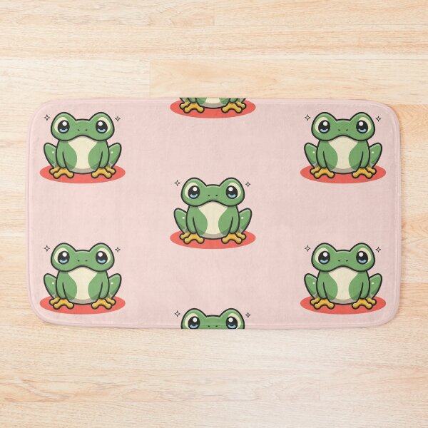 Item preview, Cute kawaii grumpy frog designed and sold by Trend-Beaver.