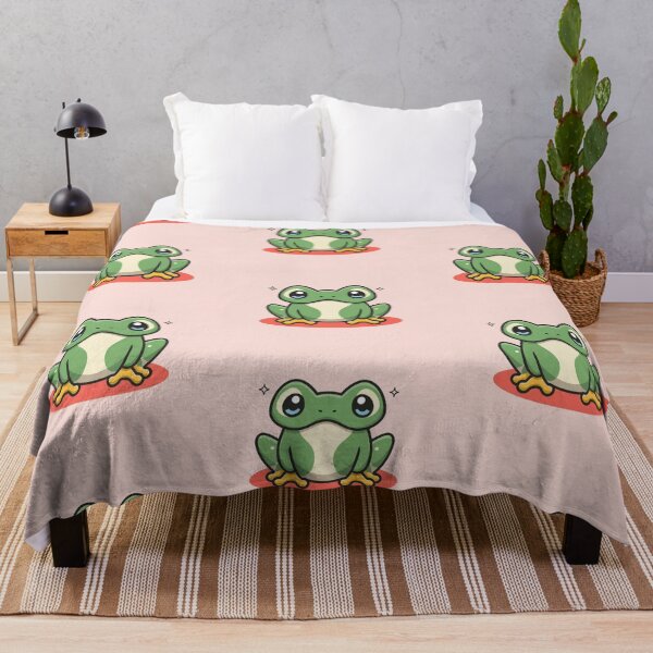 Item preview, Cute kawaii grumpy frog designed and sold by Trend-Beaver.