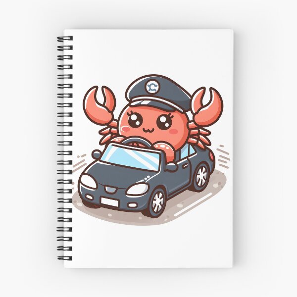 Item preview, Kawaii Crab Driver designed and sold by CanvasCutie.