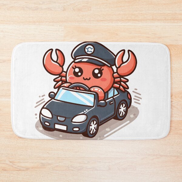 Item preview, Kawaii Crab Driver designed and sold by CanvasCutie.
