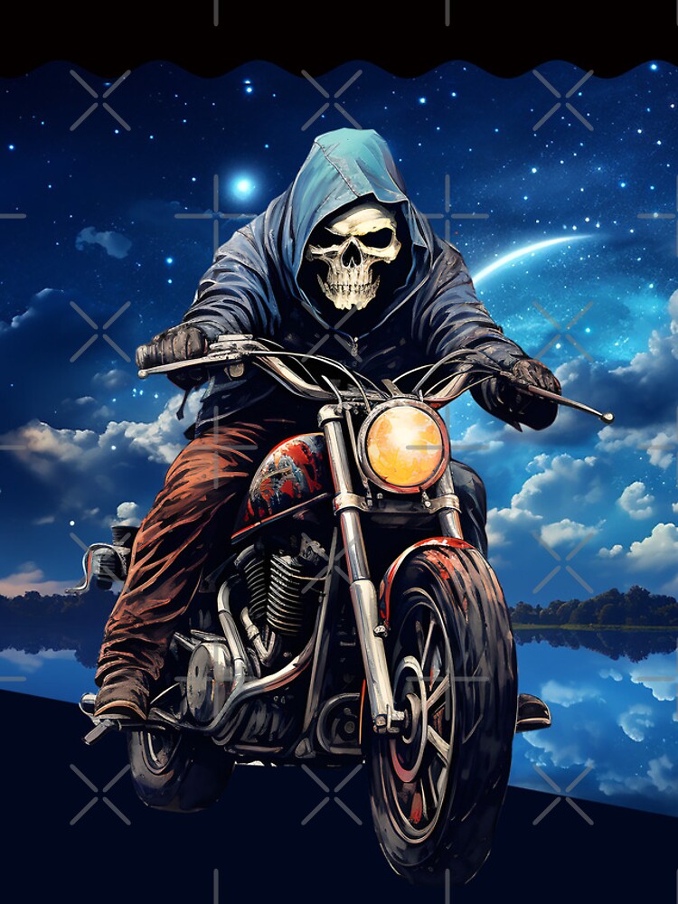 Thumbnail 4 of 4, iPhone Case, Skeleton Motorcycle Rider designed and sold by KEWDesign.