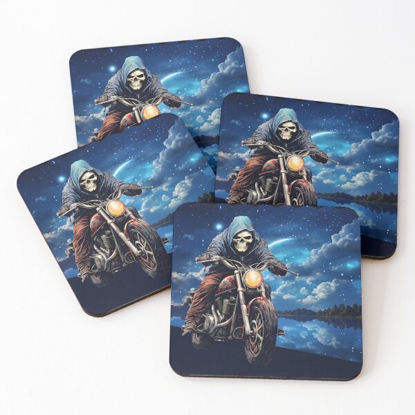 Item preview, Skeleton Motorcycle Rider designed and sold by Karen Wood.