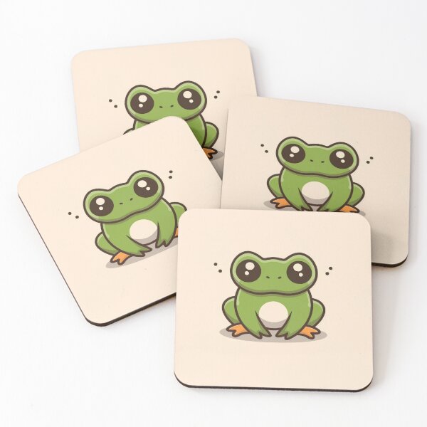 Item preview, Cute kawaii grumpy frog designed and sold by Trend-Beaver.