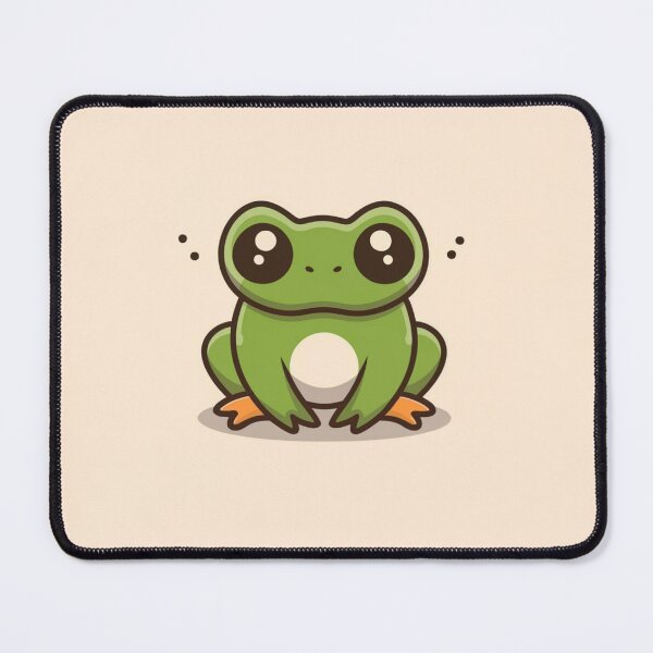 Item preview, Cute kawaii grumpy frog designed and sold by Trend-Beaver.