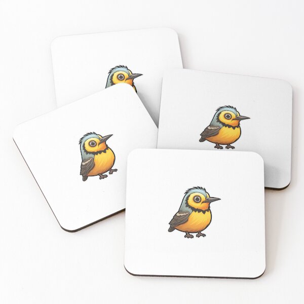 Item preview, Western Meadowlark Kawaii US Bird Inspired Art and Stickers designed and sold by CDC40.
