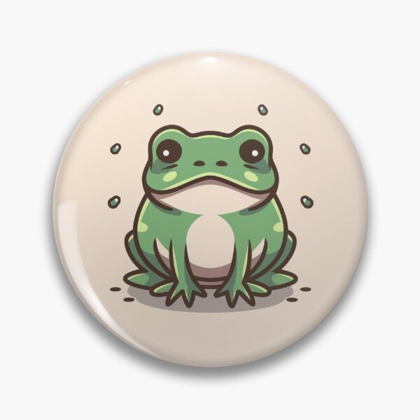 Item preview, Cute kawaii grumpy frog designed and sold by Trend-Beaver.