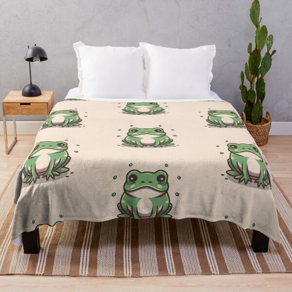Item preview, Cute kawaii grumpy frog designed and sold by Trend-Beaver.