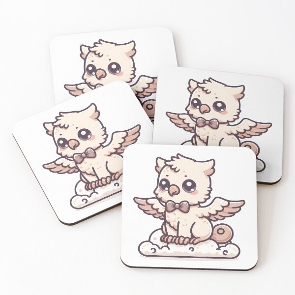Item preview, Kawaii Dainty Griffin: Wearing A Bow Tie designed and sold by CanvasCutie.