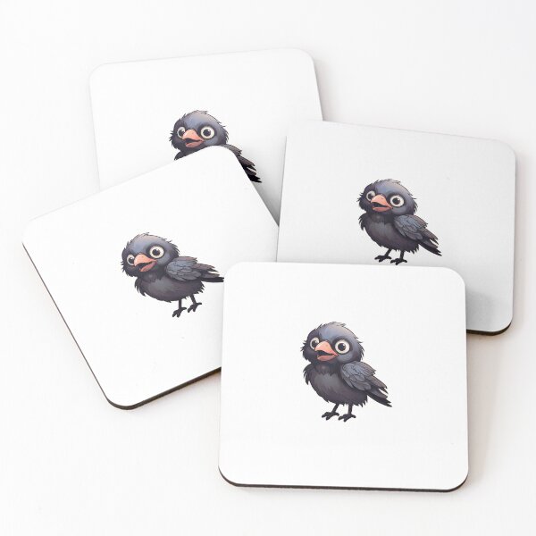 Item preview, American Crow Kawaii US Bird Inspired Art and Stickers designed and sold by CDC40.