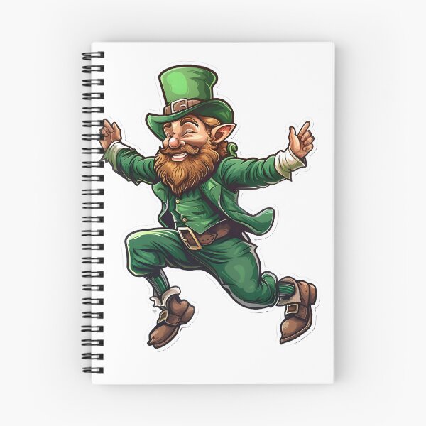Item preview, Jolly Leprechaun Dance - St. Patrick's Day Sticker designed and sold by Liseri.
