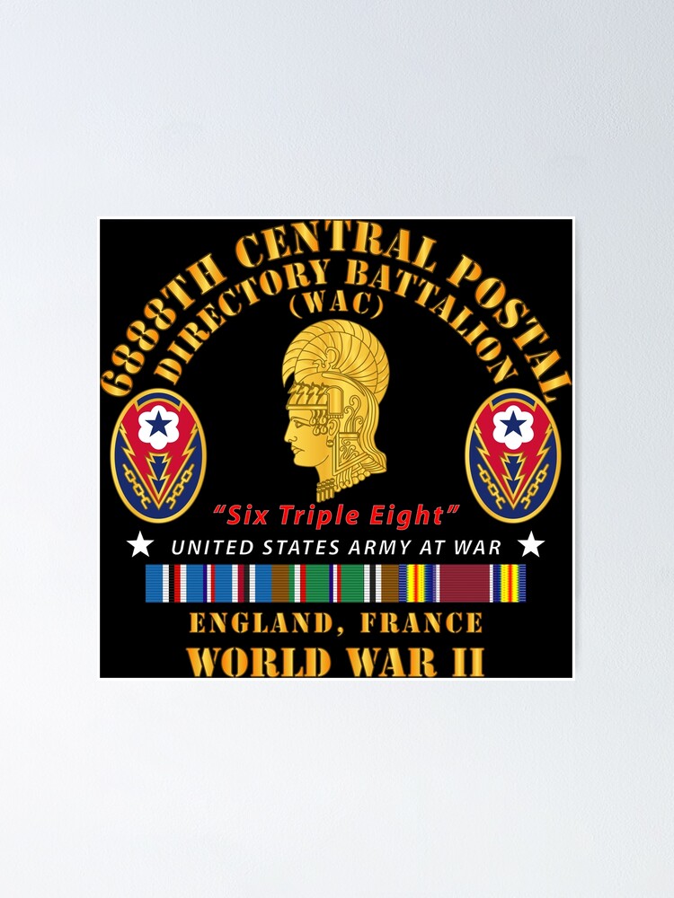 Army - 6888th Central Postal Directory Battalion - WWII w EU SVC