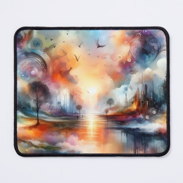 Item preview, "Water-colored Fantasy Mood 9 :Throw Pillow designed and sold by LLdreams.