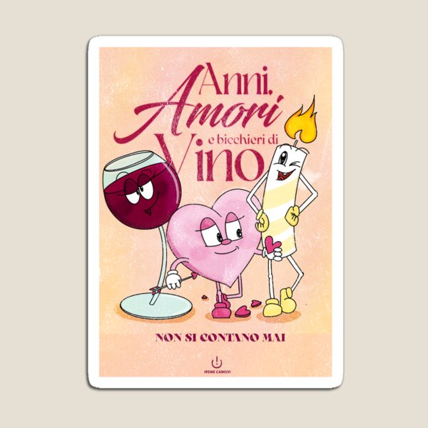 Item preview, Anni, amori e bicchieri di vino. designed and sold by IreneCanovi.