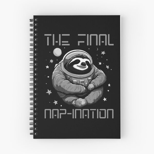 Item preview, The Final Nap-ination Funny Astronaut Sloth Sleeping designed and sold by TrueArtsStore.