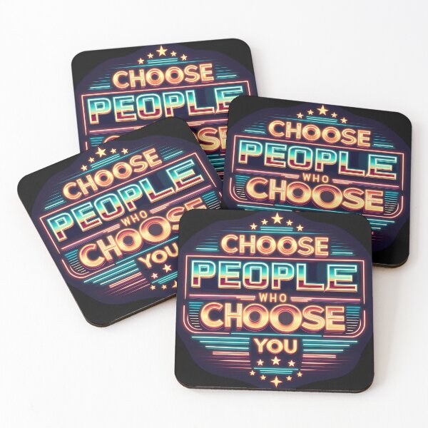 Item preview, Choose people who choose you, typography, retro designed and sold by maxmaj.