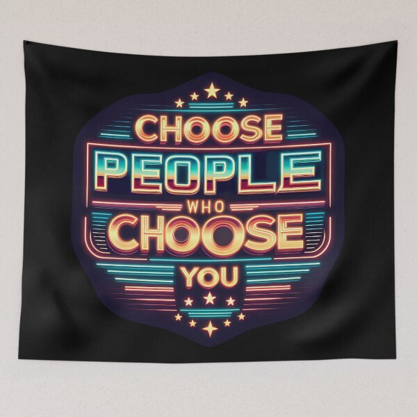 Item preview, Choose people who choose you, typography, retro designed and sold by maxmaj.
