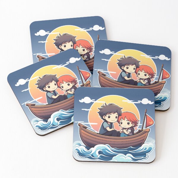 Item preview, little boat in the sea designed and sold by GuidaCosta.