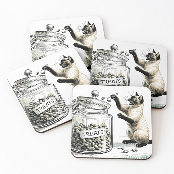 Item preview, Treat Jar Triumph: Siamese's Sneaky Success designed and sold by Felix Tanner.