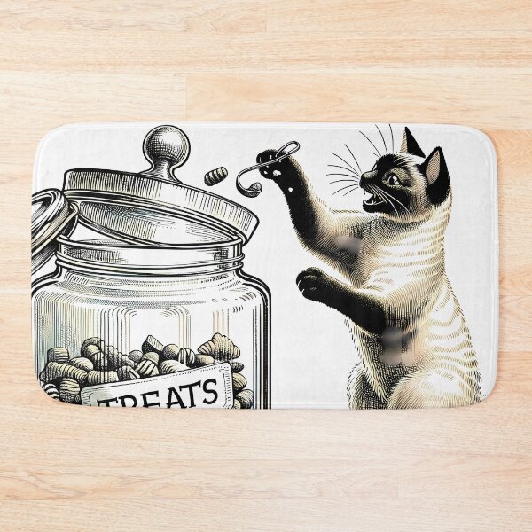 Item preview, Treat Jar Triumph: Siamese's Sneaky Success designed and sold by Felix Tanner.