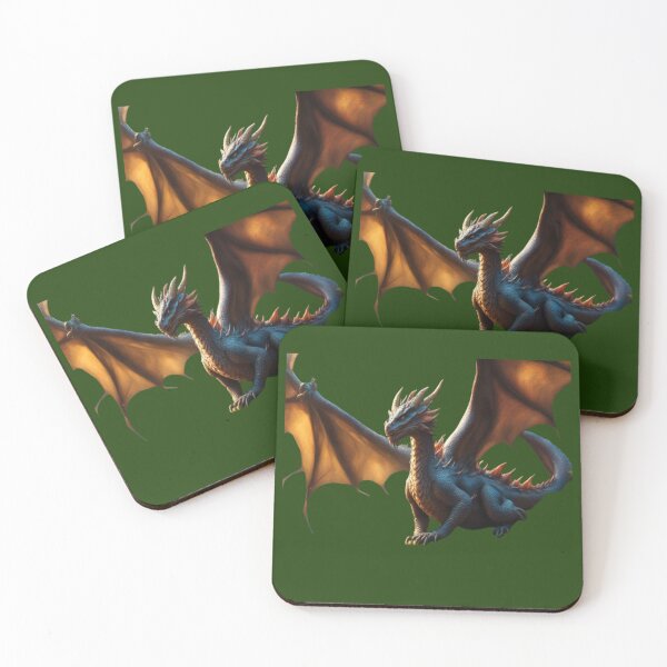 Item preview, Dragon with wings spread (Dark Green) designed and sold by Midnight Veil Designs.
