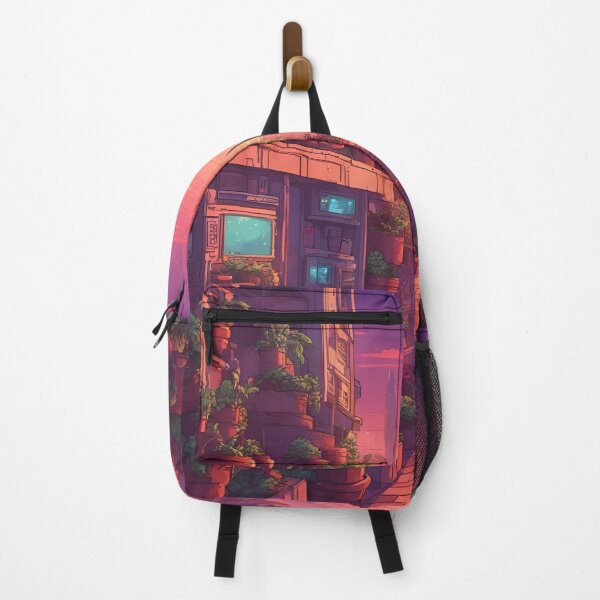 Item preview, Sunset Time in Futuristic City Alley designed and sold by LostStudio.