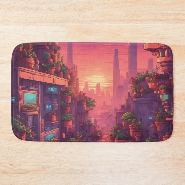 Item preview, Sunset Time in Futuristic City Alley designed and sold by LostStudio.