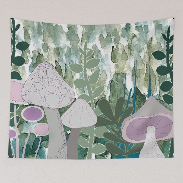 Item preview, Mushrooms in the Forest  designed and sold by AgelessCreative.
