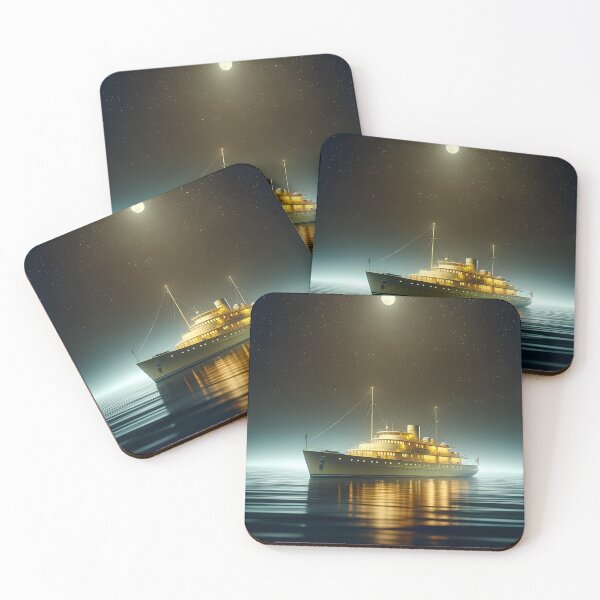 Item preview, Sunlit Yacht Nostalgic Recreational Minimalist Design designed and sold by ByDigitalDream.