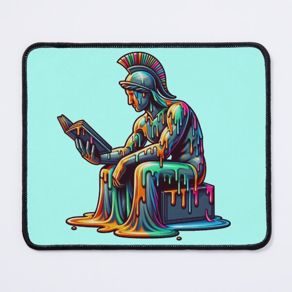 Item preview, greek statue in paint with book designed and sold by JK-motivation.