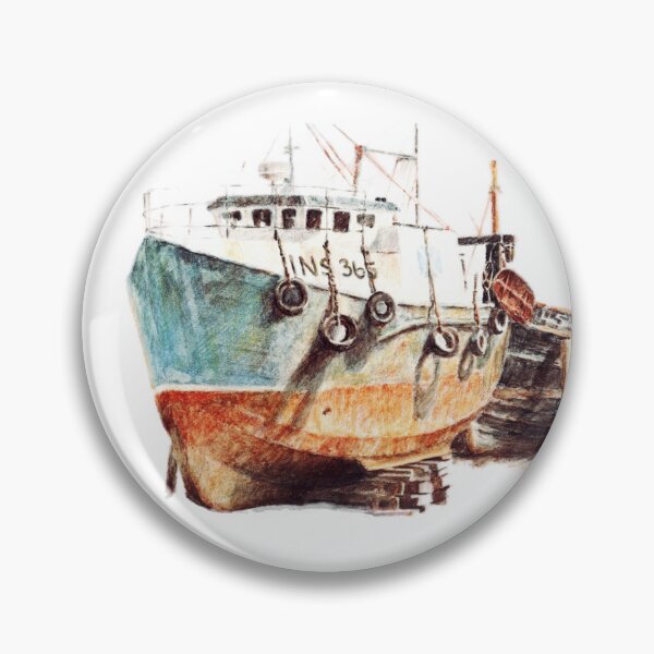 Item preview, Burghead, Scotland coloured pencil drawing for charity designed and sold by JayTCee.