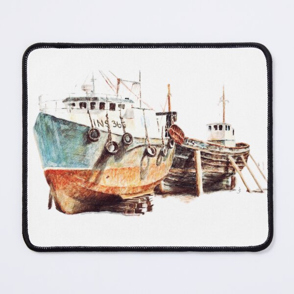 Item preview, Burghead, Scotland coloured pencil drawing for charity designed and sold by JayTCee.