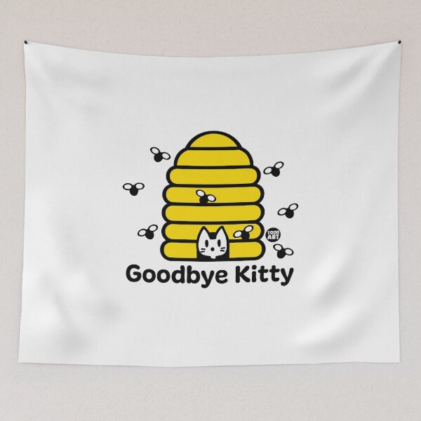 Item preview, GOODBYE KITTY - BEE HIVE designed and sold by TODD GOLDMAN.