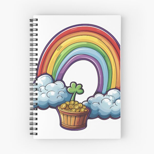Item preview, Pot of Gold Rainbow - St. Patrick's Day Clover Sticker designed and sold by Liseri.