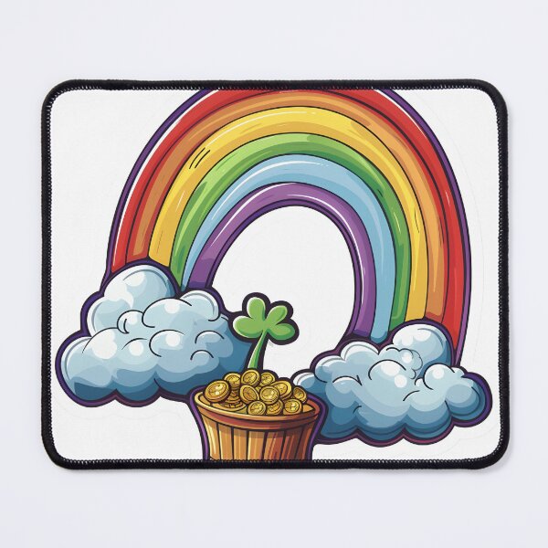 Item preview, Pot of Gold Rainbow - St. Patrick's Day Clover Sticker designed and sold by Liseri.